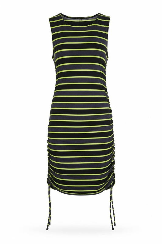 H&M Divided Women’s Multicoloured XS Ruched Striped Tank Dress