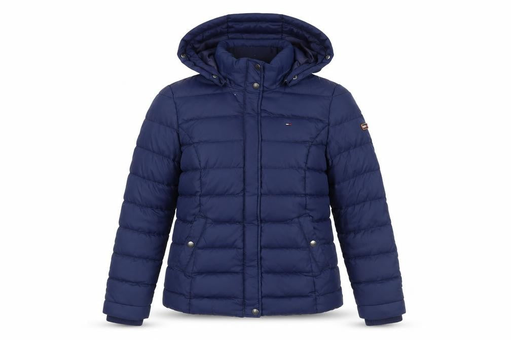 Hilfiger Denim Women's Blue XS Hooded Puffer Jacket