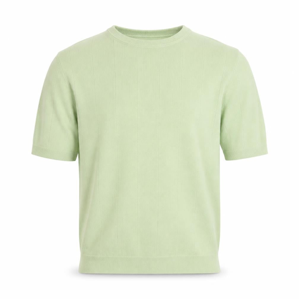 River Island Men's Green L Short Sleeve Crew Neck Pullover Jumper