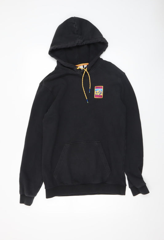 Adidas Men's Black Pullover Hoodie Small Logo Outdoor Sportswear
