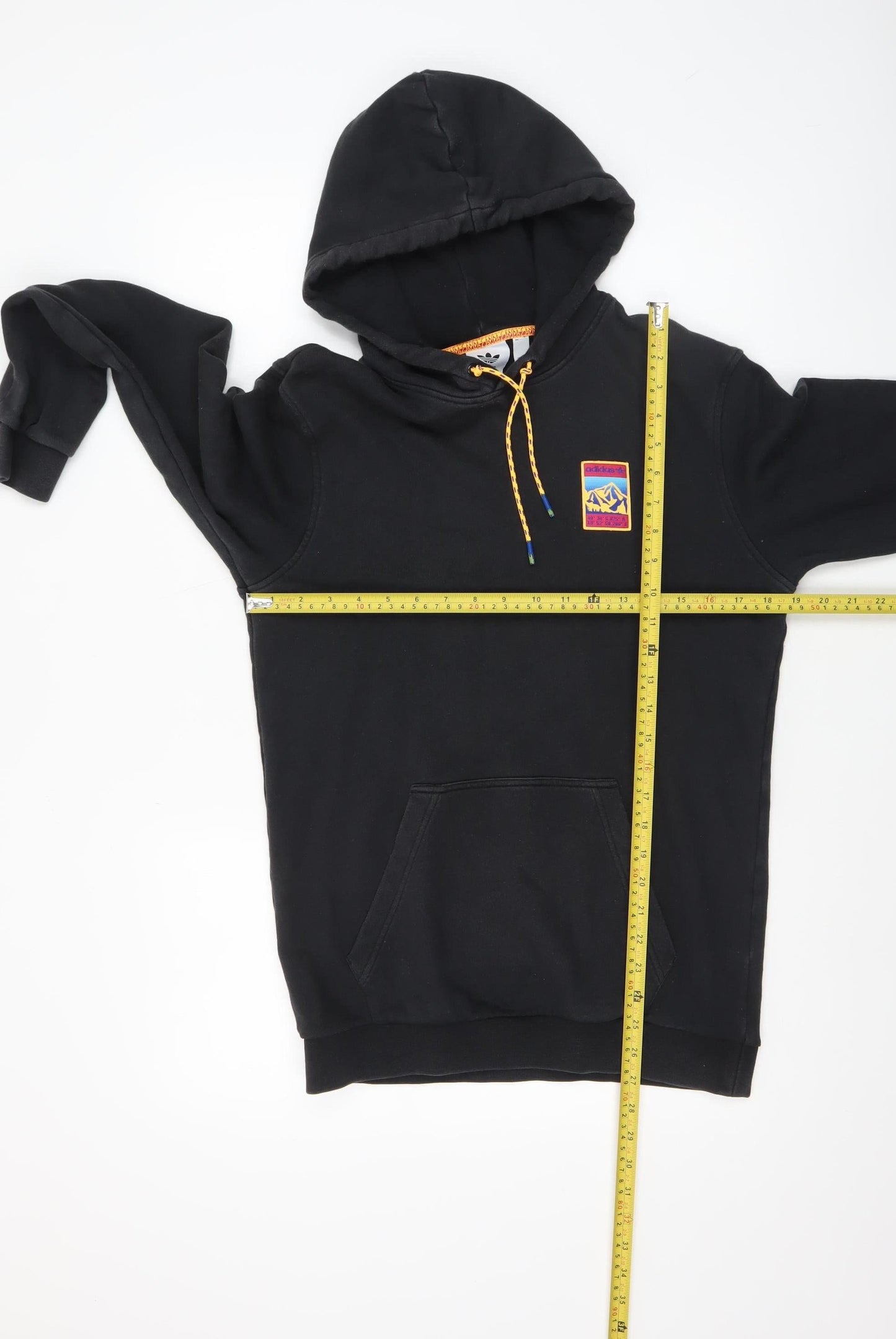 Adidas Men's Black Pullover Hoodie Small Logo Outdoor Sportswear