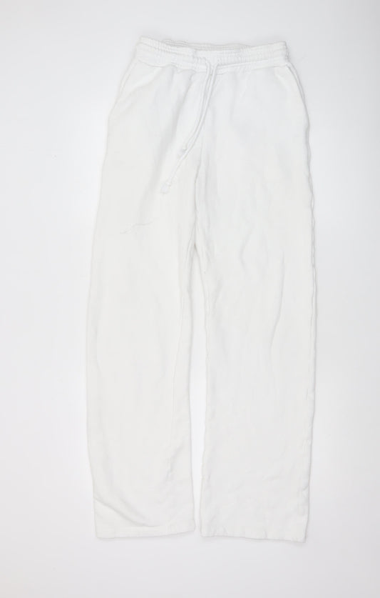 Katla Womens White Relaxed Fit Cupro Modal Sweatpants Size S
