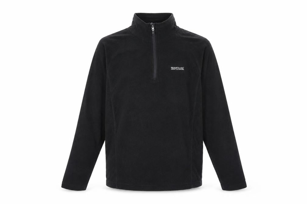 Regatta Men’s Black Fleece 1/2 Zip Pullover Sweatshirt Size S