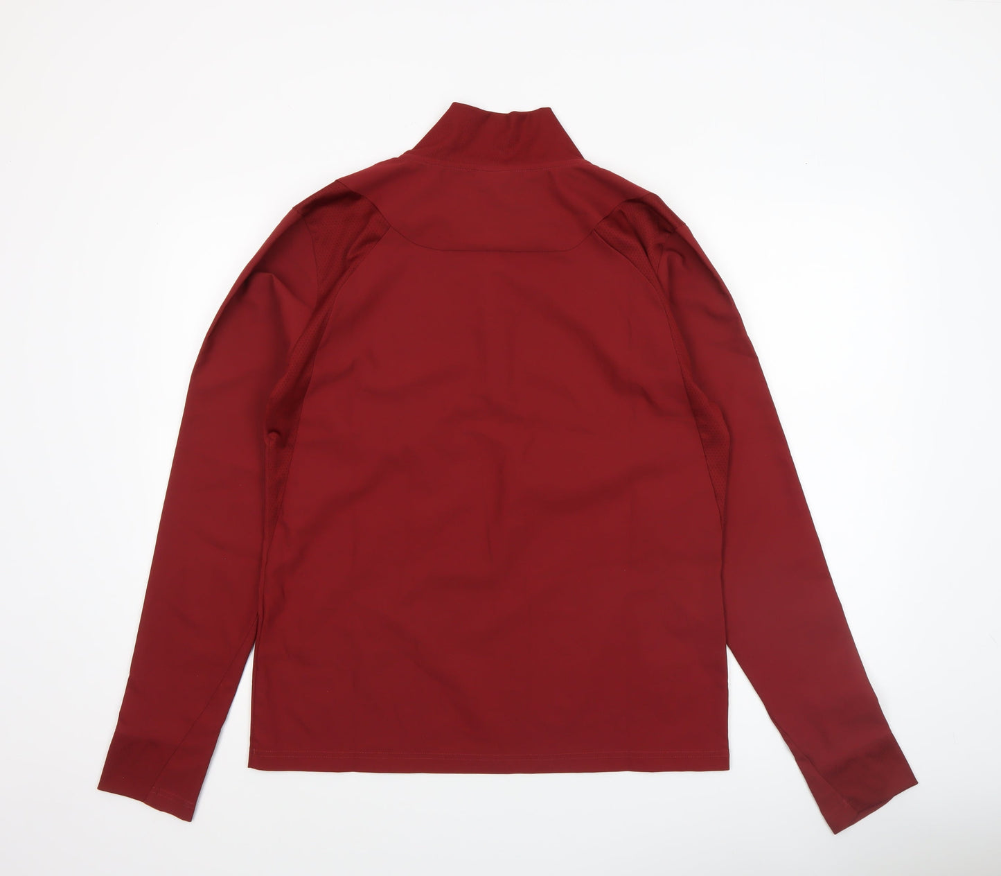 Umbro Men’s Red Long Sleeve 1/4 Zip Training Top Size M