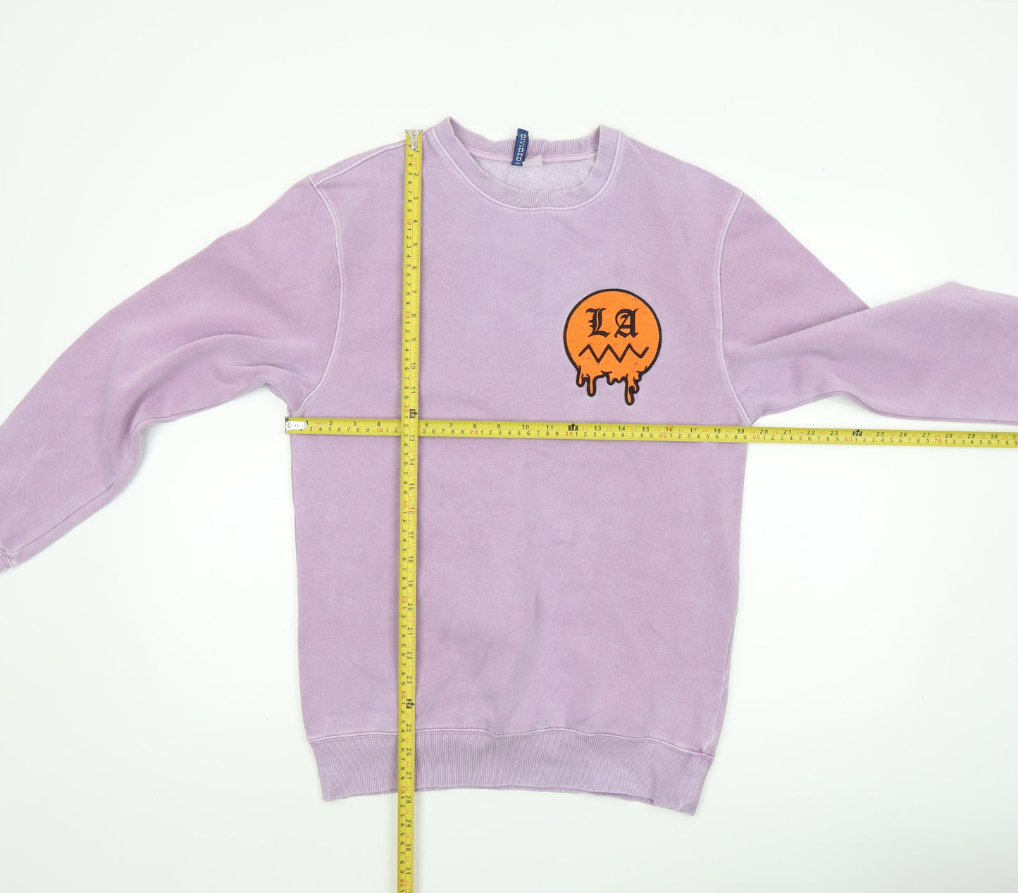 H&M Divided Men's Purple LA Graphic Pullover Sweatshirt Size S