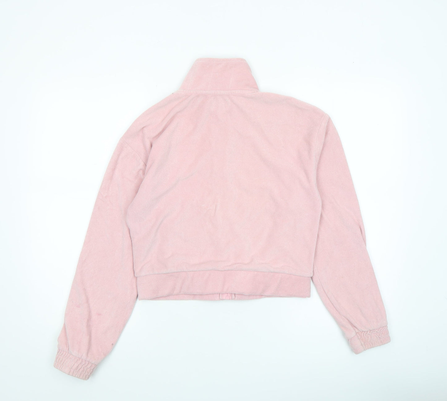 Juicy Couture Girls Pink Velour Track Jacket 12-13 Years Full Zip Logo
