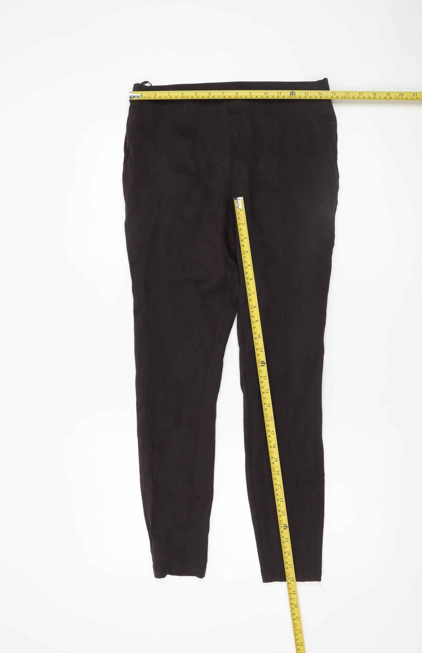 Dunnes Women’s Black Stretch Leggings Size 12 Viscose Blend