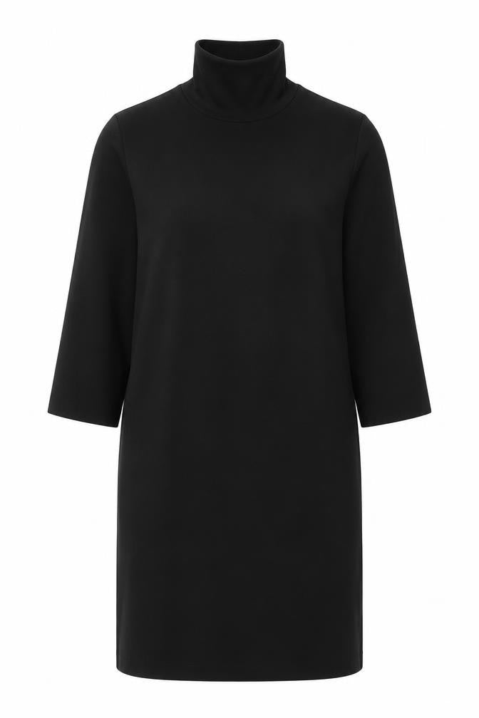 Vero Moda Women’s Black Roll Neck Jersey Shift Dress Size M