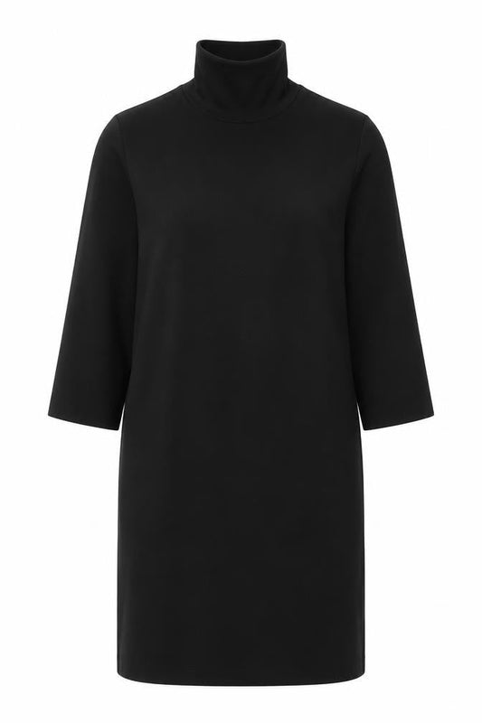 Vero Moda Women’s Black Roll Neck Jersey Shift Dress Size M