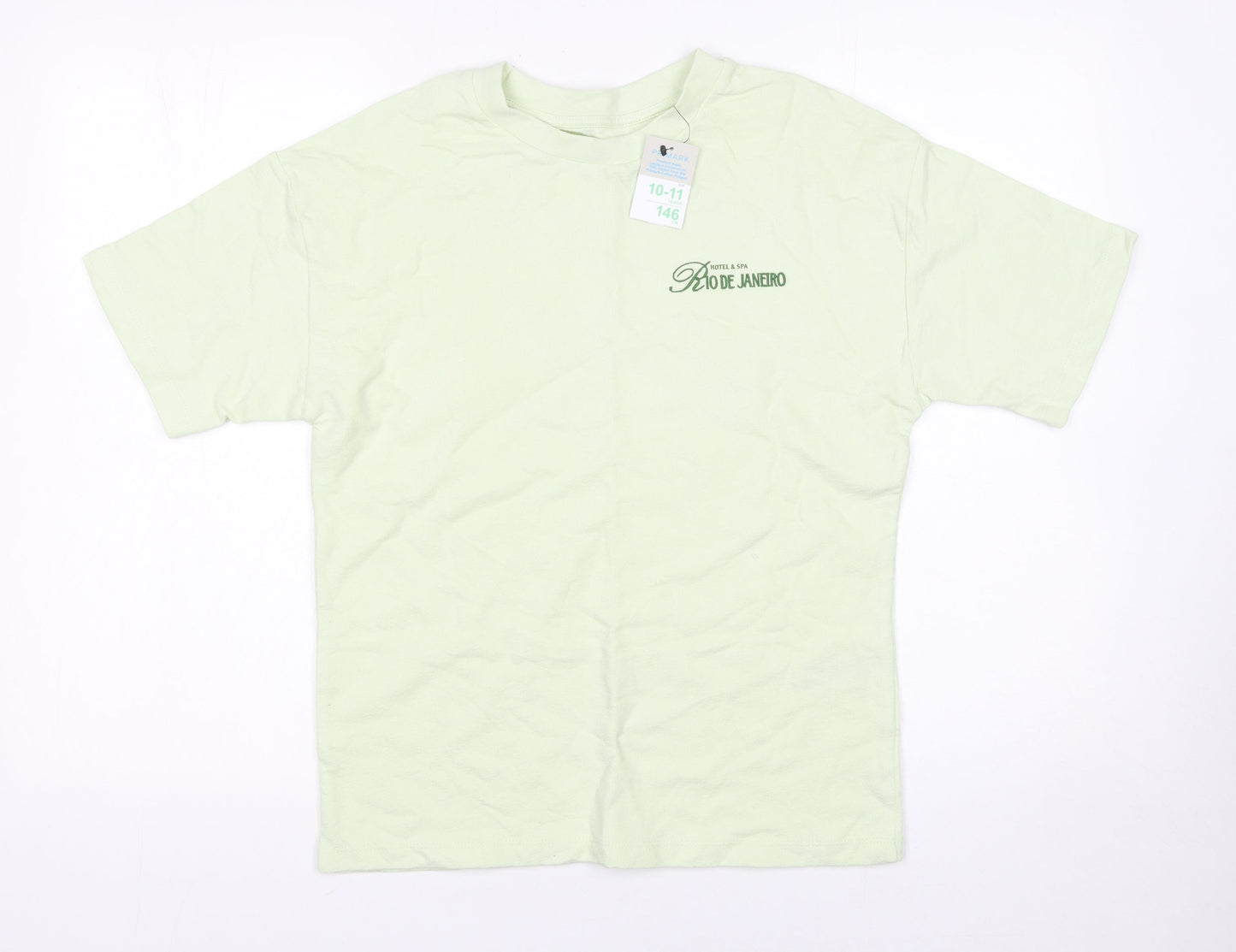 Primark Boys Green Rio de Janeiro Graphic T-Shirt 10-11 Years 146cm