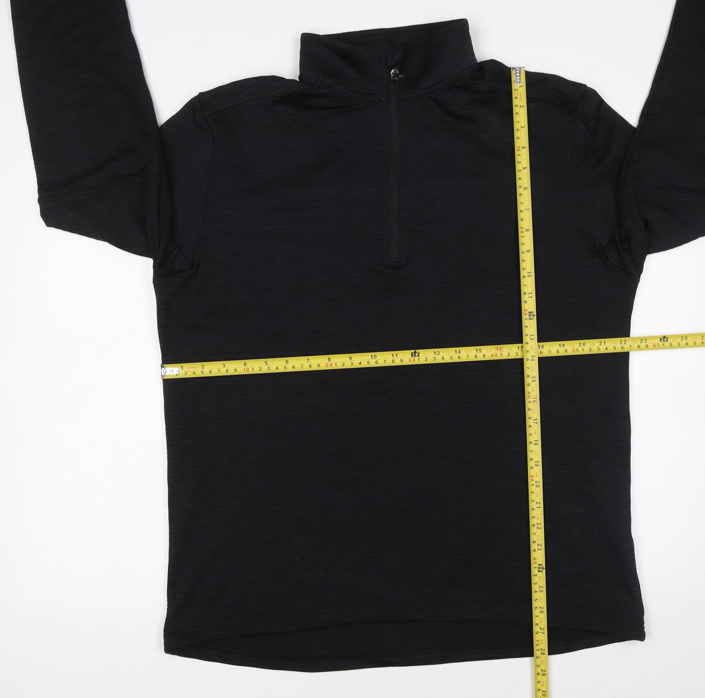 Dunnes Stores Men's Black XL 1/4 Zip High Neck Sweatshirt