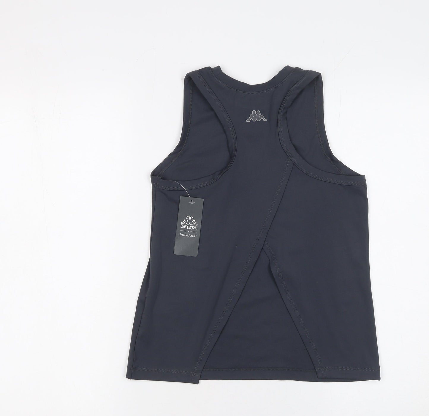 Kappa Girls Black Sleeveless Tank Top L Sports Activewear