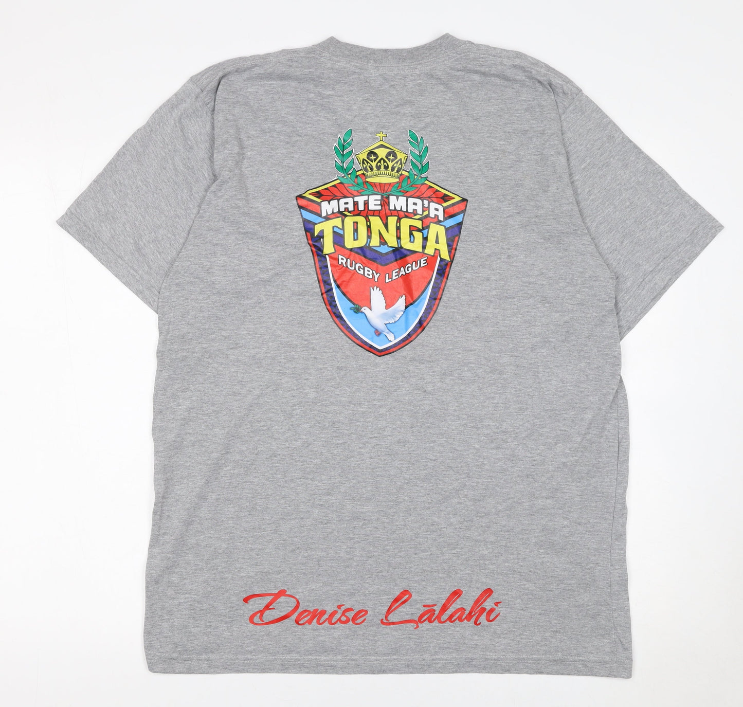 Screen Men’s Grey Mate Ma’a Tonga Supporter Graphic T-Shirt XL