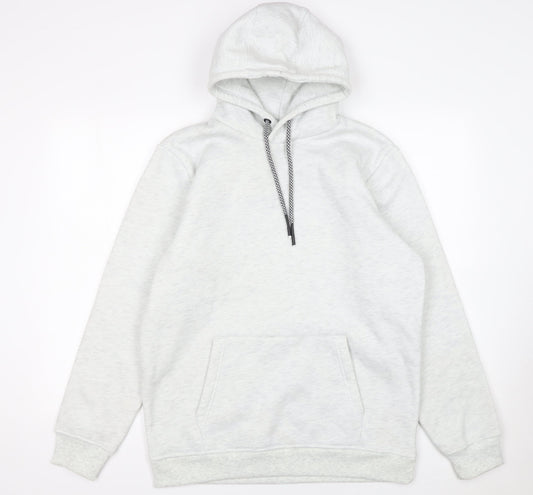 Brave Soul Men’s Grey Pullover Hoodie Size M Regular Fit