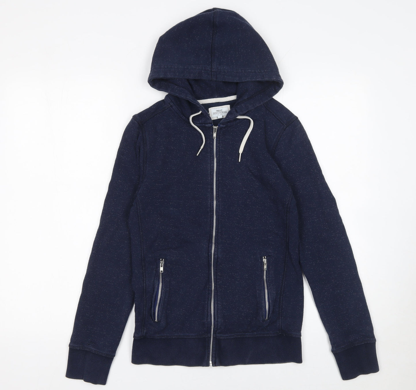 Next Women’s Navy Full Zip Hoodie XS Cotton Blend Casual
