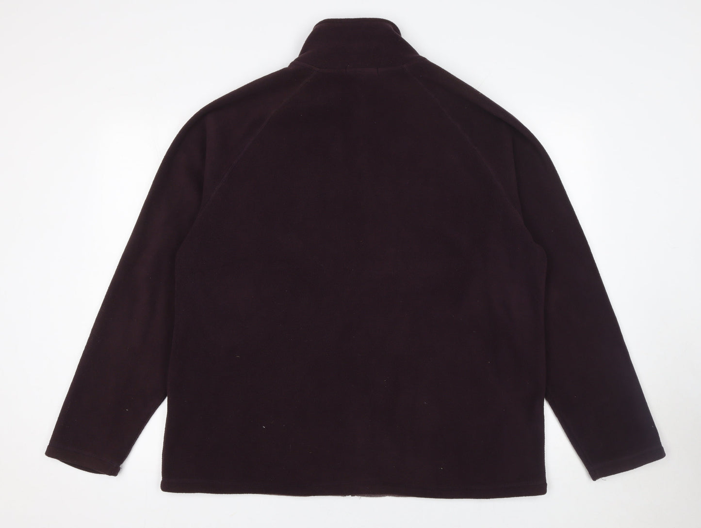 Cargo Quay Men's Brown Fleece Full Zip Jacket Size L