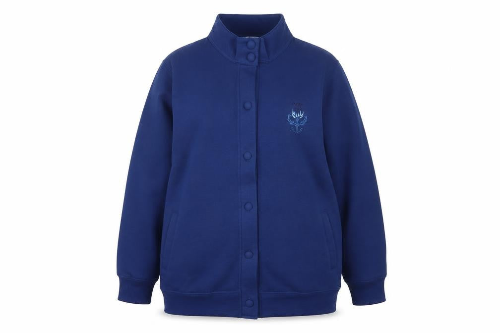 Jenny-Lee Women's Blue Button-Up Sweatshirt Size 20