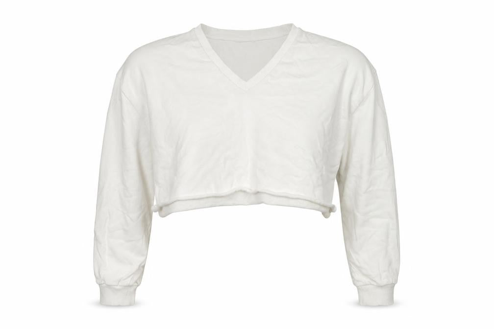 ASOS Design Women’s Ivory Cropped Pullover Sweatshirt Size M