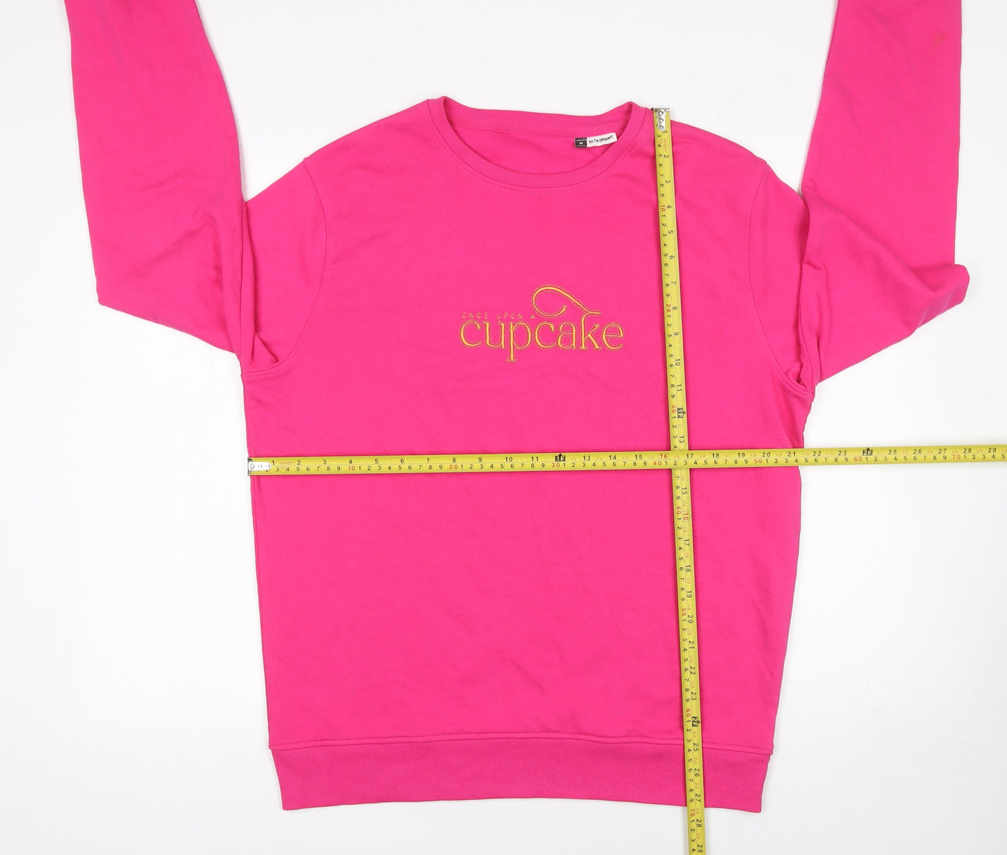 BC Collection Women Pink Organic Cotton Pullover Sweatshirt M