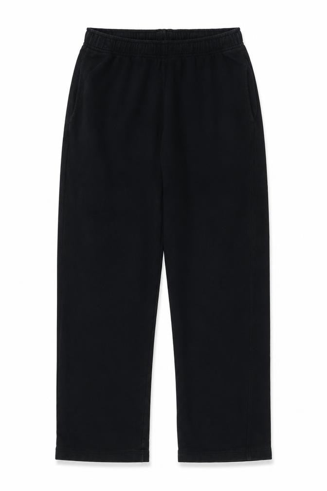 Marks & Spencer Girls Black L Sweatpants Elastic Waist Fleece Trousers