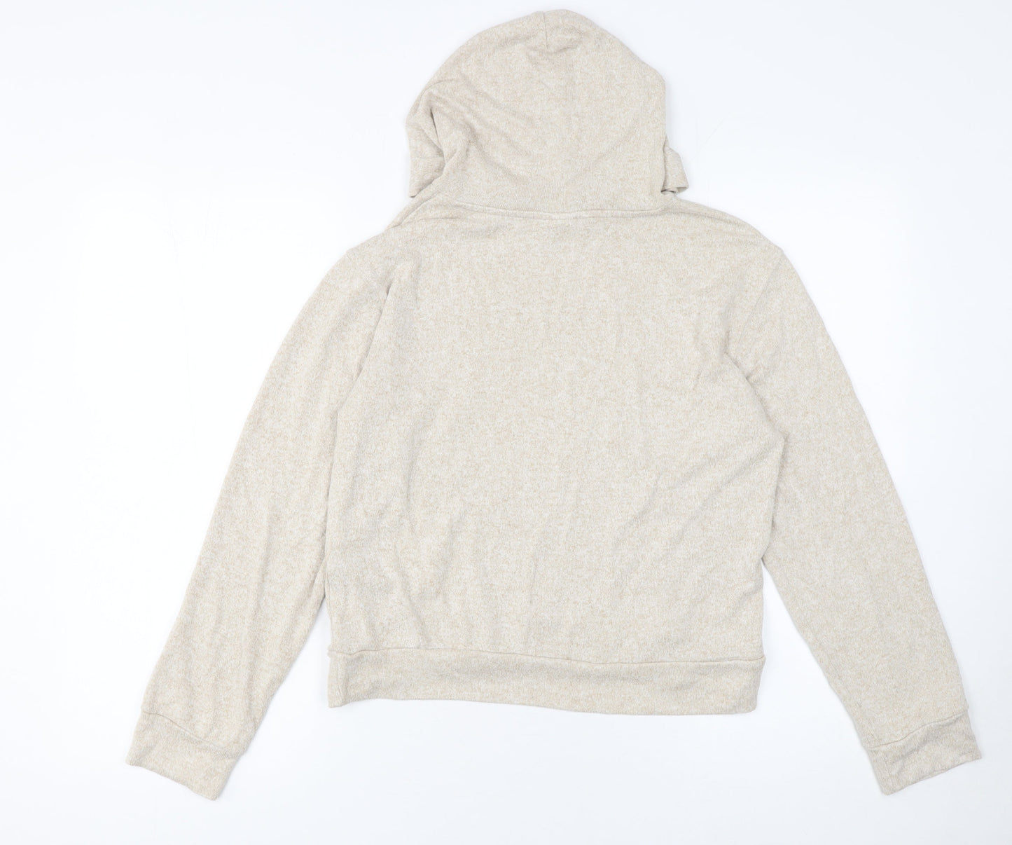 H&M Women's Beige Pullover Hoodie Size S Viscose Blend Casual