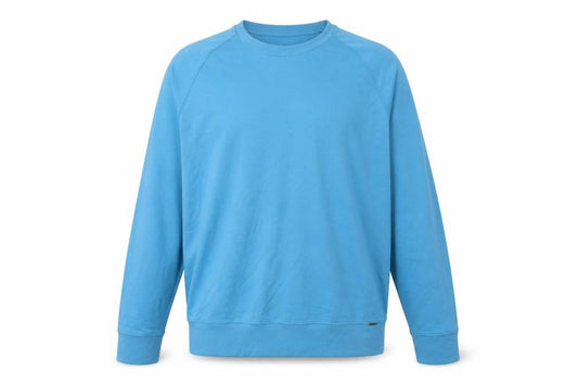 Marks & Spencer Mens Blue Crew Neck Cotton Sweatshirt Size M