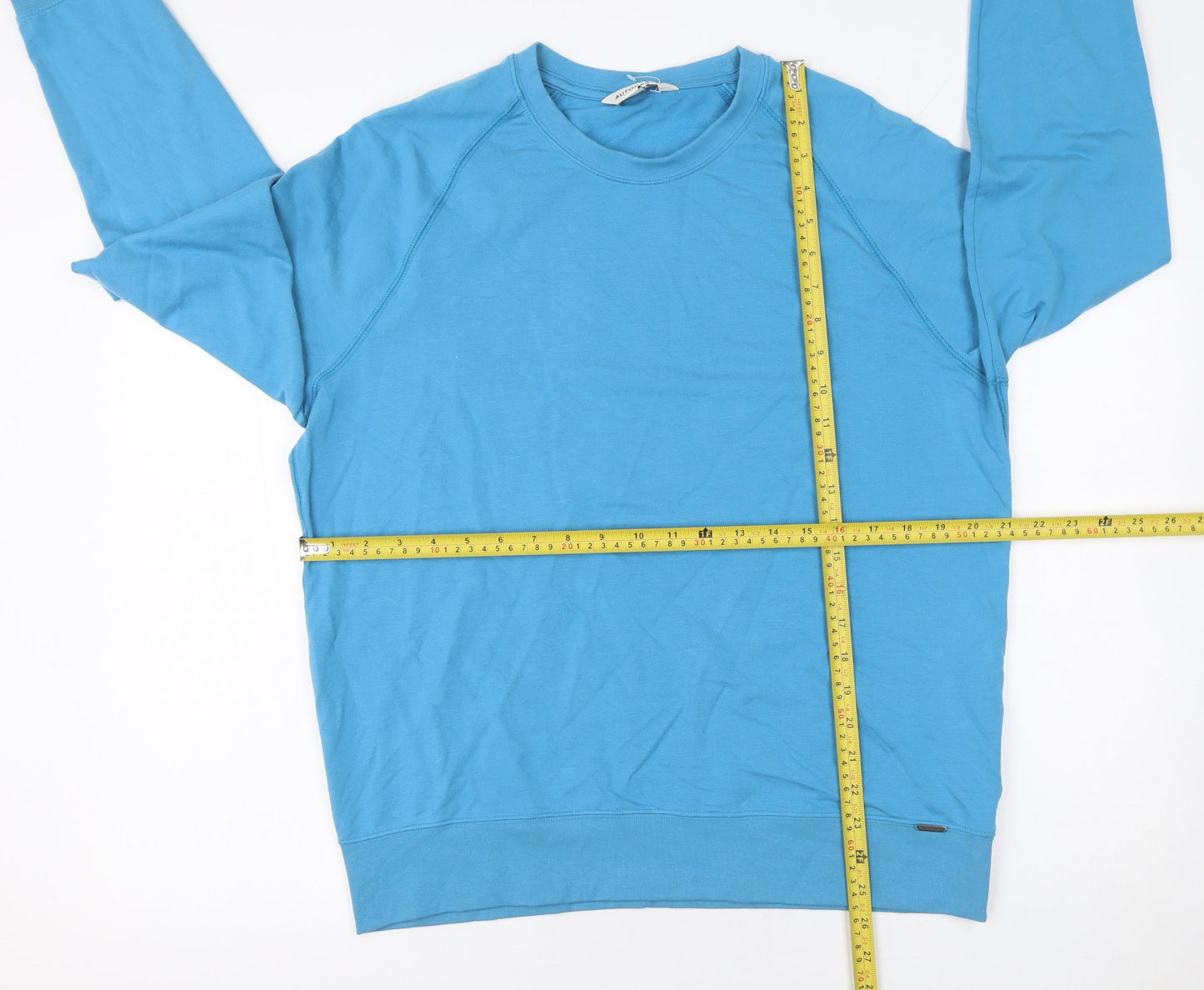 Marks and Spencer Mens Blue Crew Neck Cotton Sweatshirt Size M