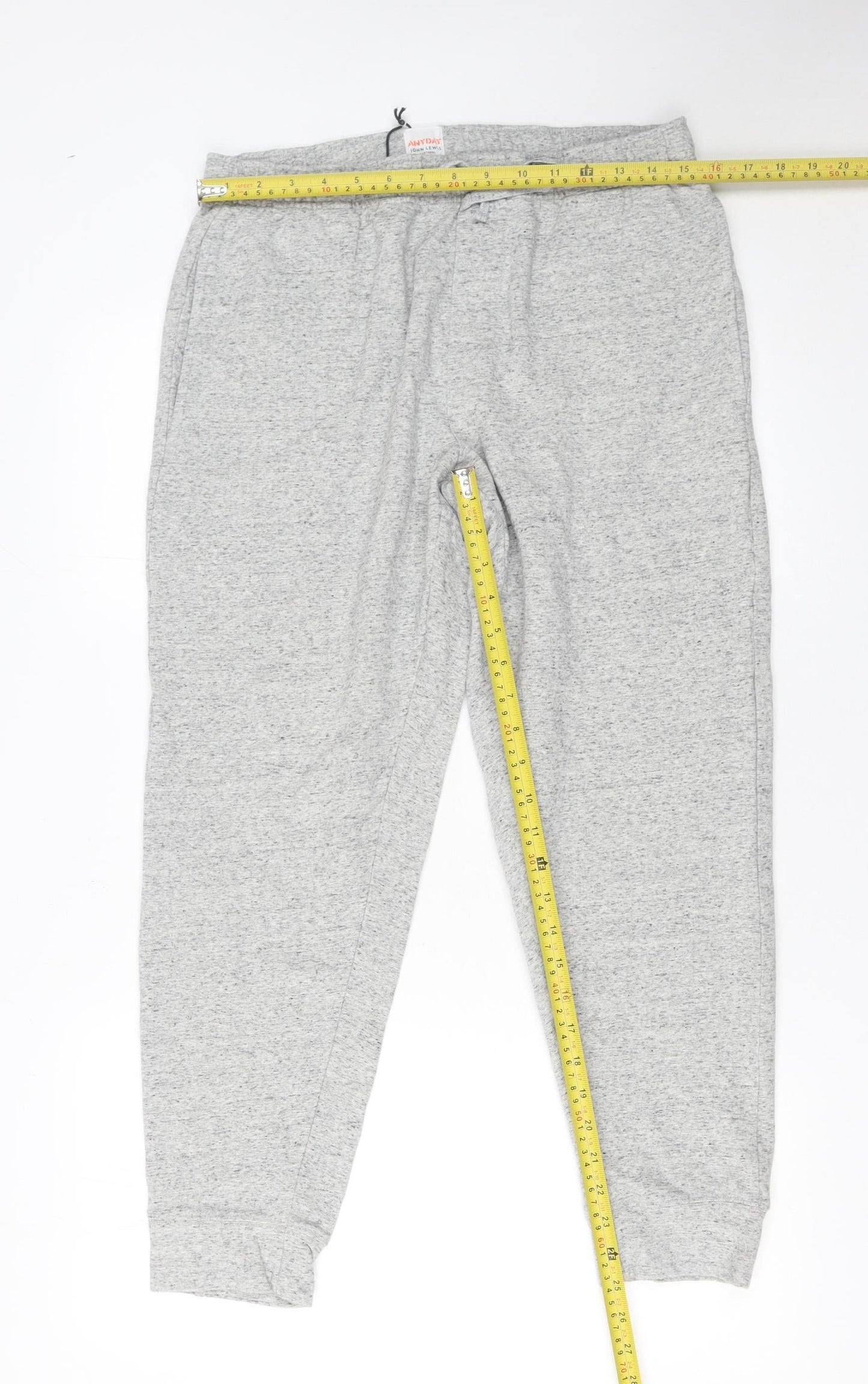 John Lewis Anyday Women's Grey Jogger Sweatpants M Cotton Blend