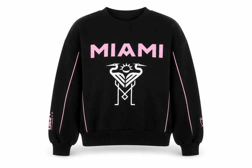 Marks & Spencer Girls Black Miami Crew Neck Graphic Sweatshirt 11-12 Years