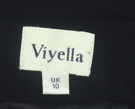 Viyella Women's Black Wool Blend Midi Pencil Skirt Size 10