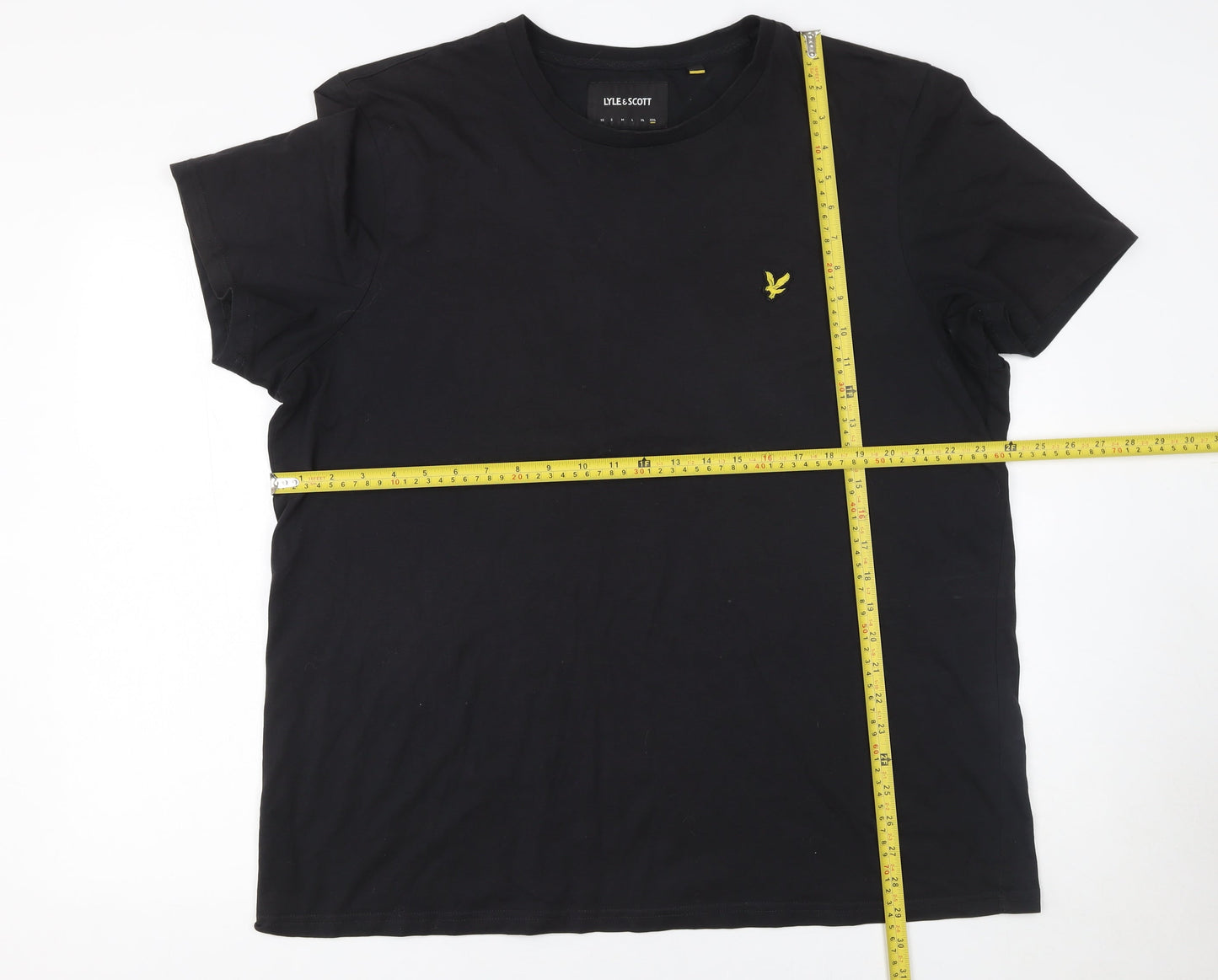 Lyle & Scott Men's Black 2XL Crew Neck Cotton T-Shirt