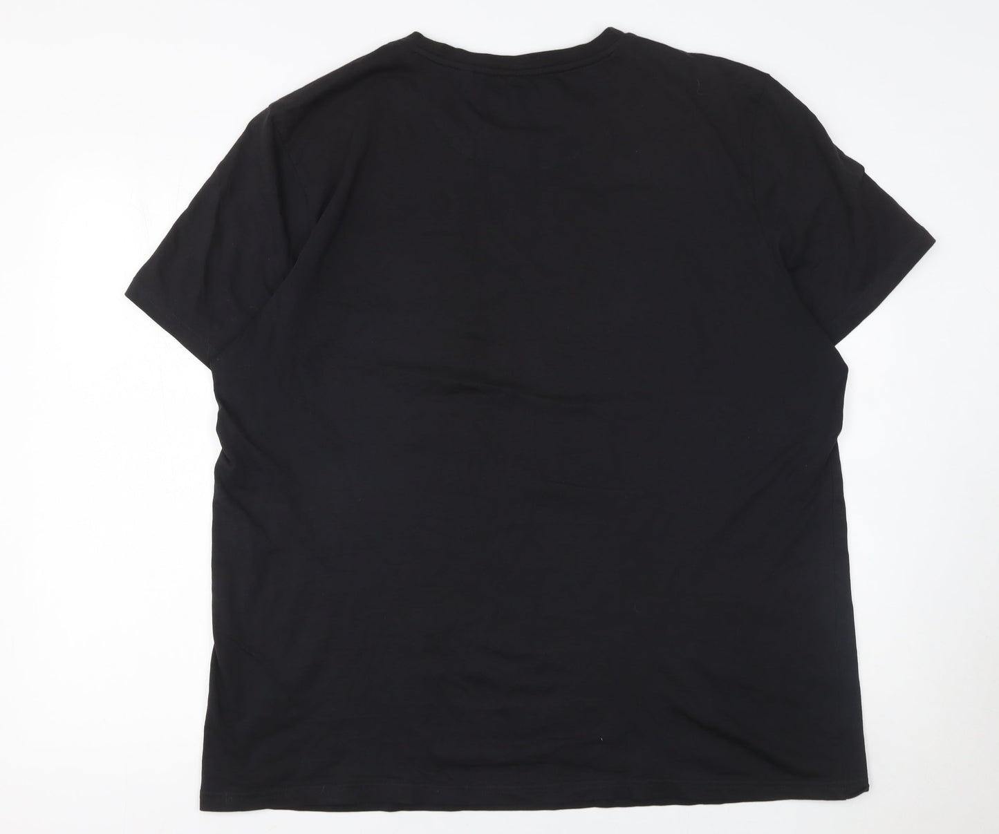 Lyle & Scott Men's Black 2XL Crew Neck Cotton T-Shirt