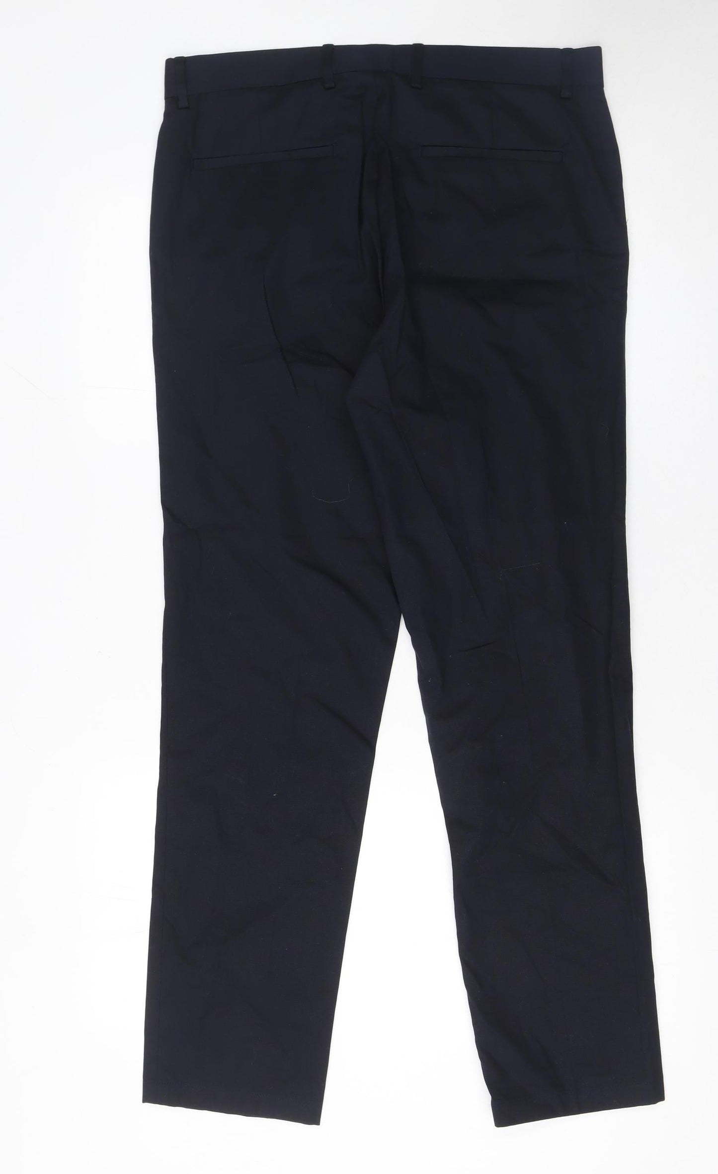 Farhi by Nicole Farhi Men's Blue 34R Chino Trousers Cotton Stretch