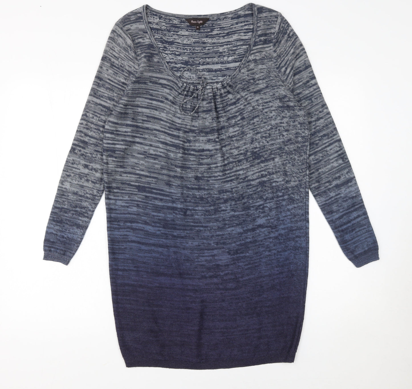 Phase Eight Women’s Blue Wool Blend Tunic Jumper Size 10