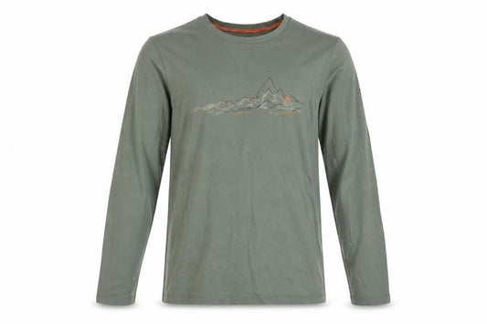 McKINLEY Men's Green Wool Blend Long Sleeve Outdoor Top M
