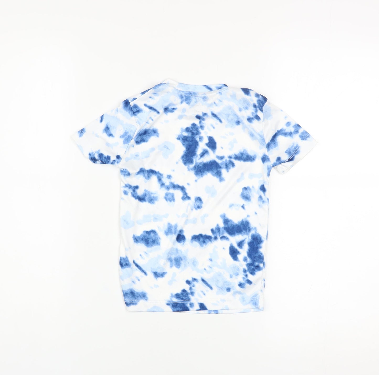 Reebok Boys Blue Tie Dye Short Sleeve Crew Neck T-Shirt 3-4 Years