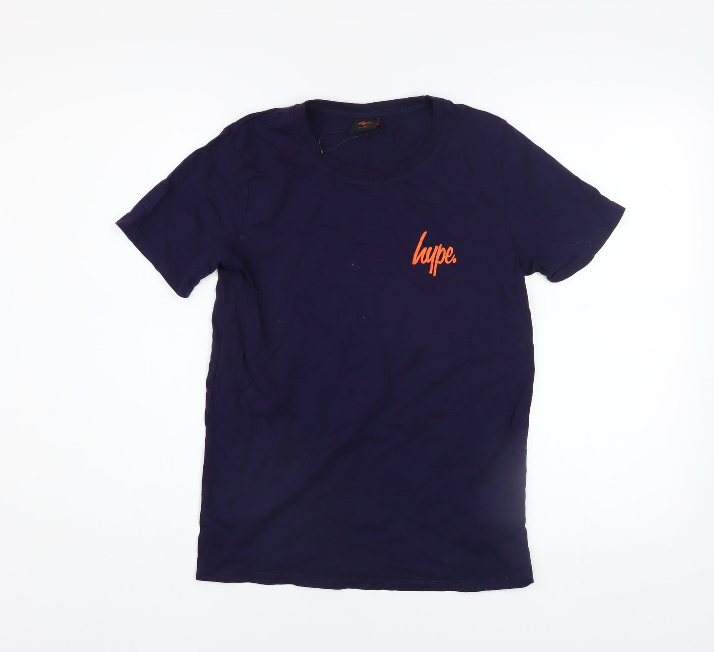 Hype Boys Blue 14 Years Basic Logo Cotton Short Sleeve T-Shirt