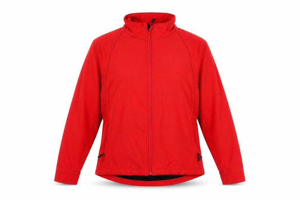 27 86 Women's Red Softshell Embroidered Horse Jacket XL