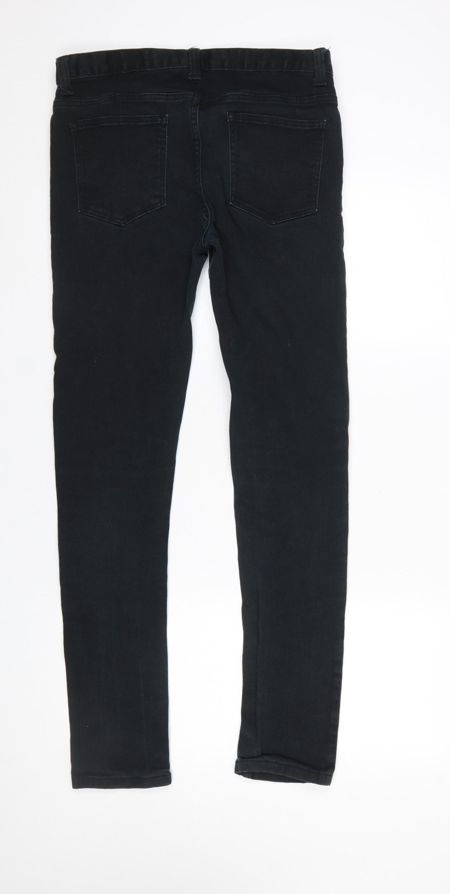 Denim Co. Men's Black Skinny Jeans W32 L34 Cotton Stretch