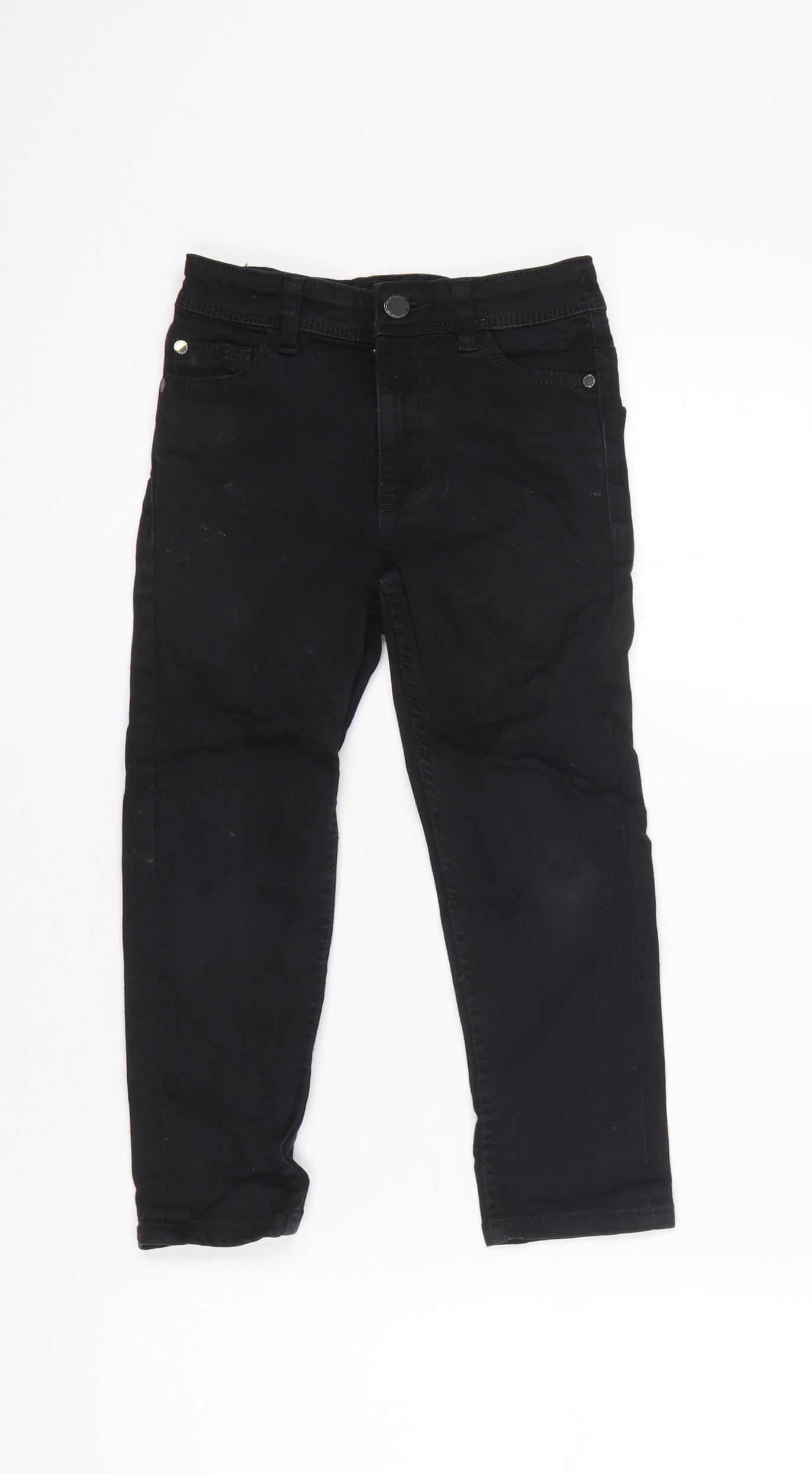 Next Boys Black Skinny Jeans Age 5 Years Cotton Stretch Denim