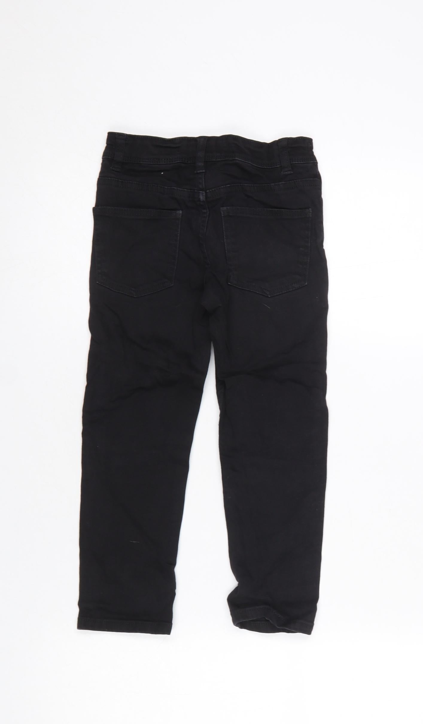 Next Boys Black Skinny Jeans Age 5 Years Cotton Stretch Denim