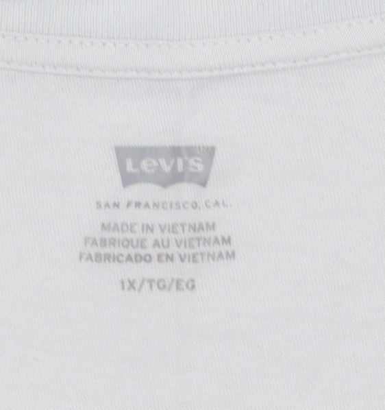 Levi's Womens White 2XL Classic Logo Cotton T-Shirt