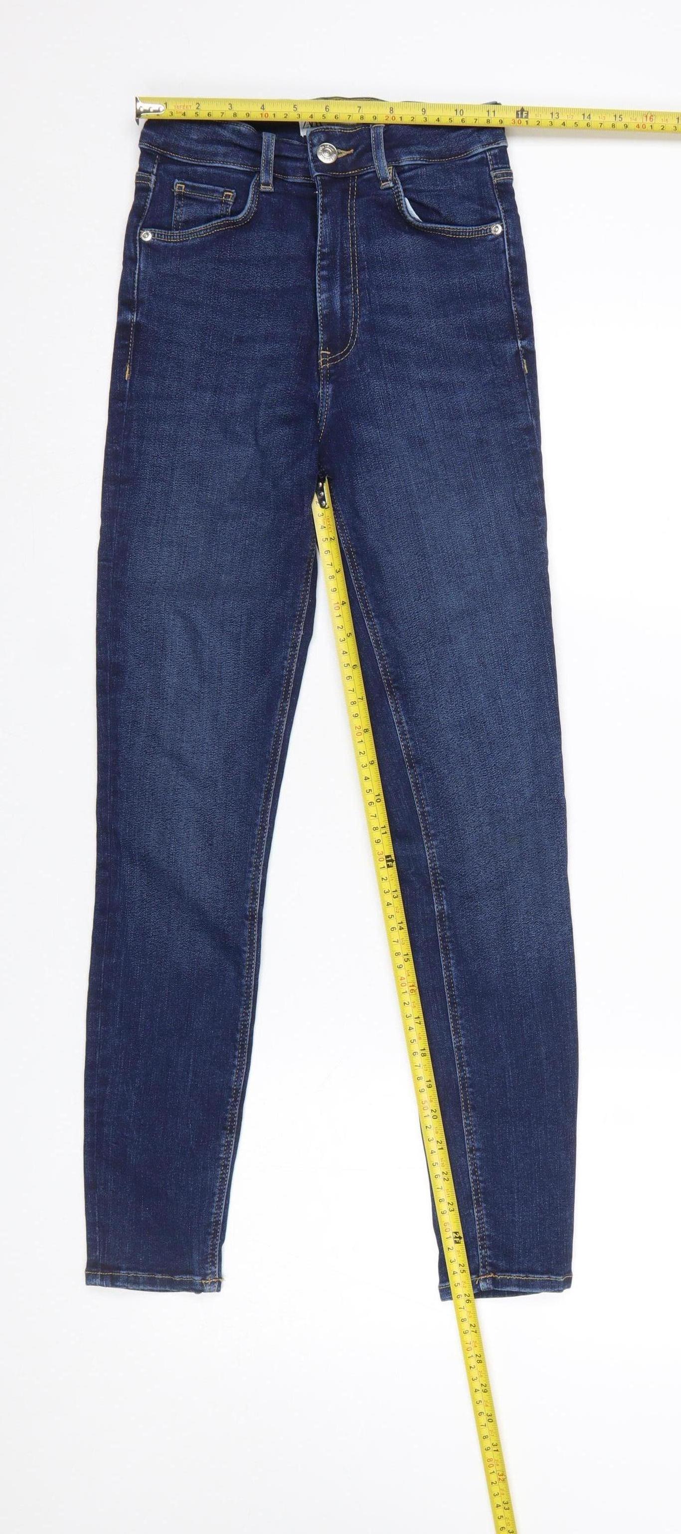 Zara Women’s Blue Skinny High-Rise Denim Jeans Size 6