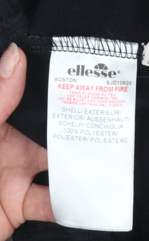 Ellesse Womens Black UK 8 Athletic Activewear Shorts Polyester Gym