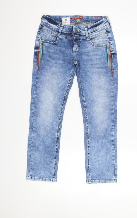 Street One Women's Blue Straight Leg Stretch Jeans Size 26
