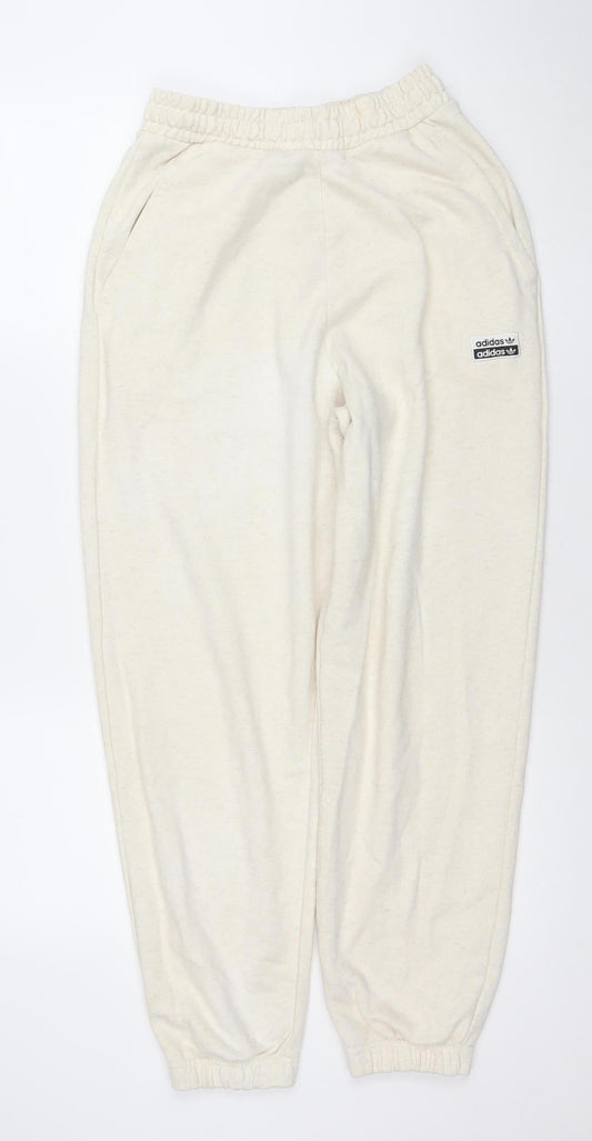 Adidas Women’s Ivory Jogger Sweatpants Size 8 Cotton Blend Activewear