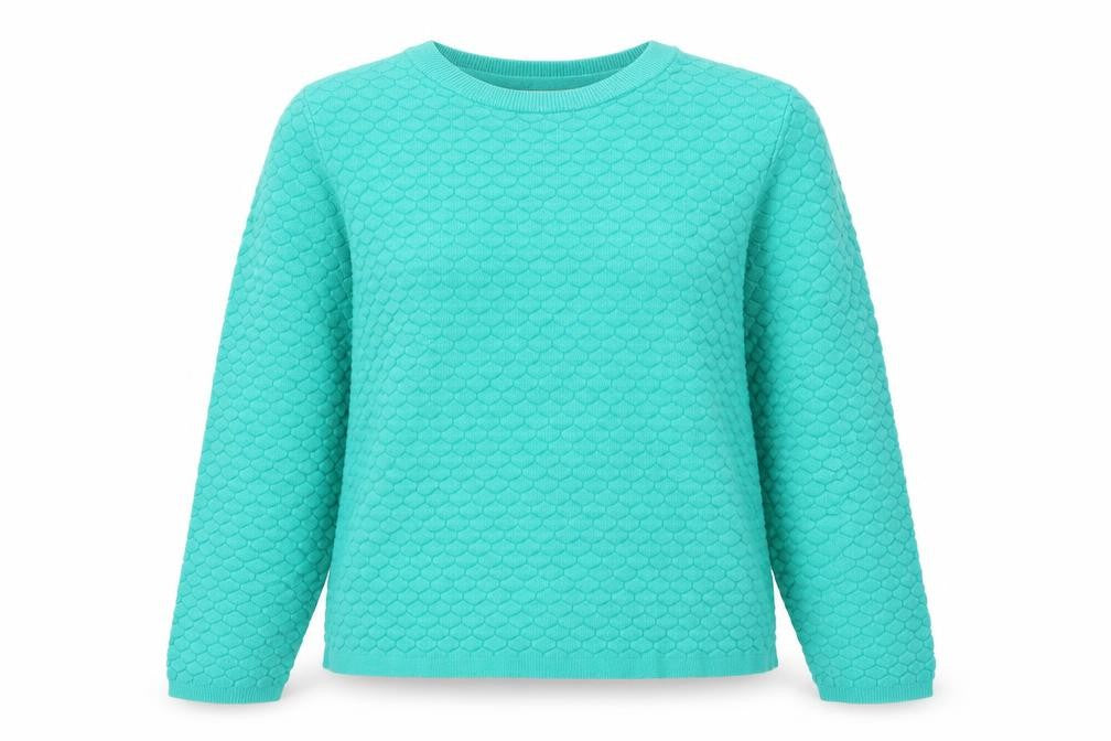 Gallery Women's Green Crew Neck Knit Pullover Jumper XS
