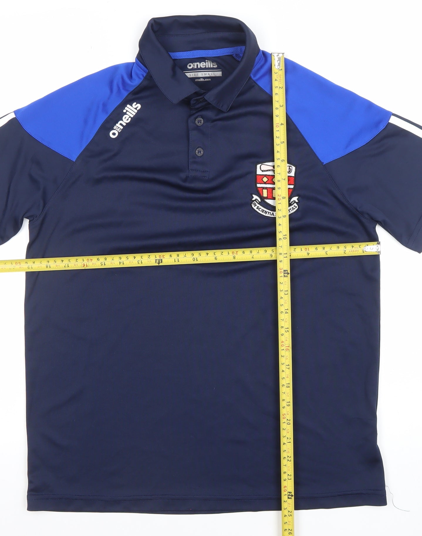 O’Neills Men’s Blue Small Polo Activewear Top Gym Training Shirt