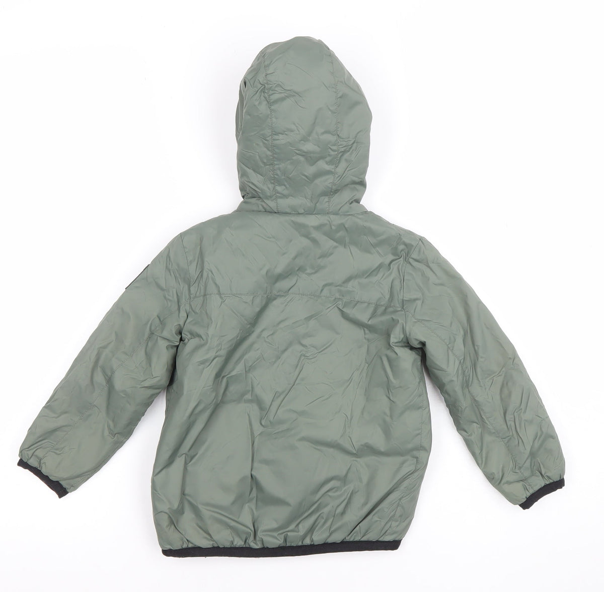 Replay Boys Green Hooded Puffer Jacket 18 Months Lined Winter Coat