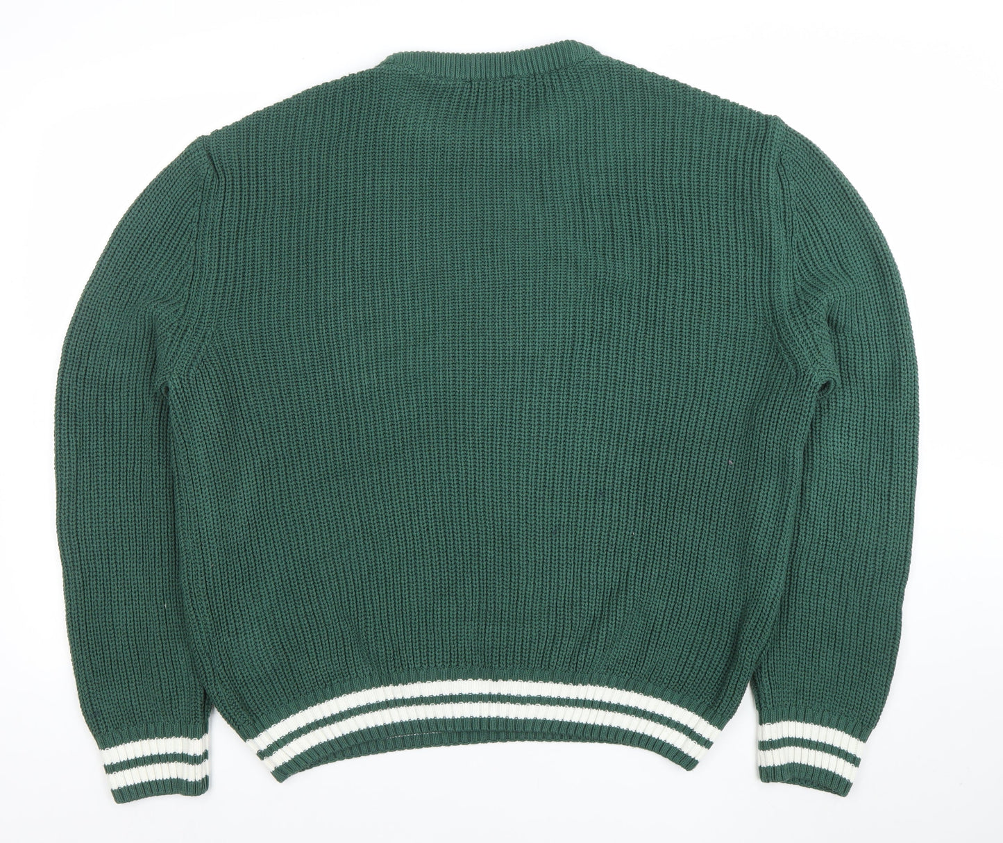 LCW Casual Women Green Chunky-Knit Acrylic Jumper XL